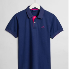 GANT Contrast Collar Piqué Polo Shirt