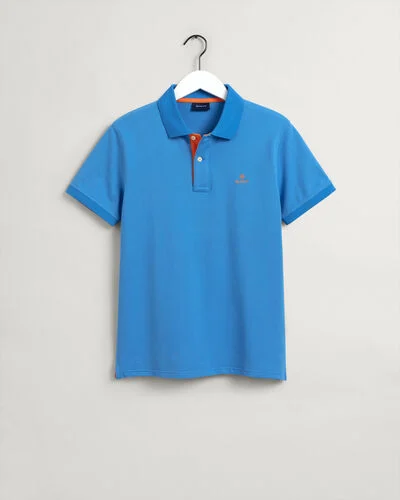 Gant Contrast Collar Piqué Polo Shirt