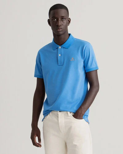 Gant Contrast Collar Piqué Polo Shirt - Image 2