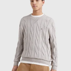 Tommy Hilfiger cable crew neck