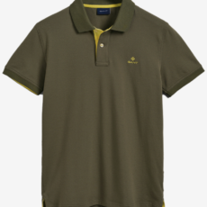 Gant contrast collar piqué polo shirt