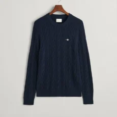 Gant lambswool cable crew neck