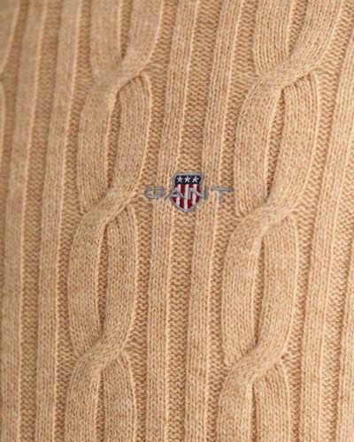 Gant lambswool cable crew neck - Image 3