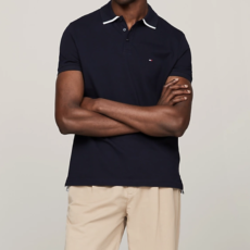 Tommy hilfiger monotype undercollar polo