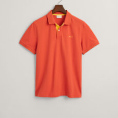 Gant contrast collar piqué polo shirt