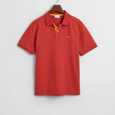 Gant contrast collar piqué polo shirt