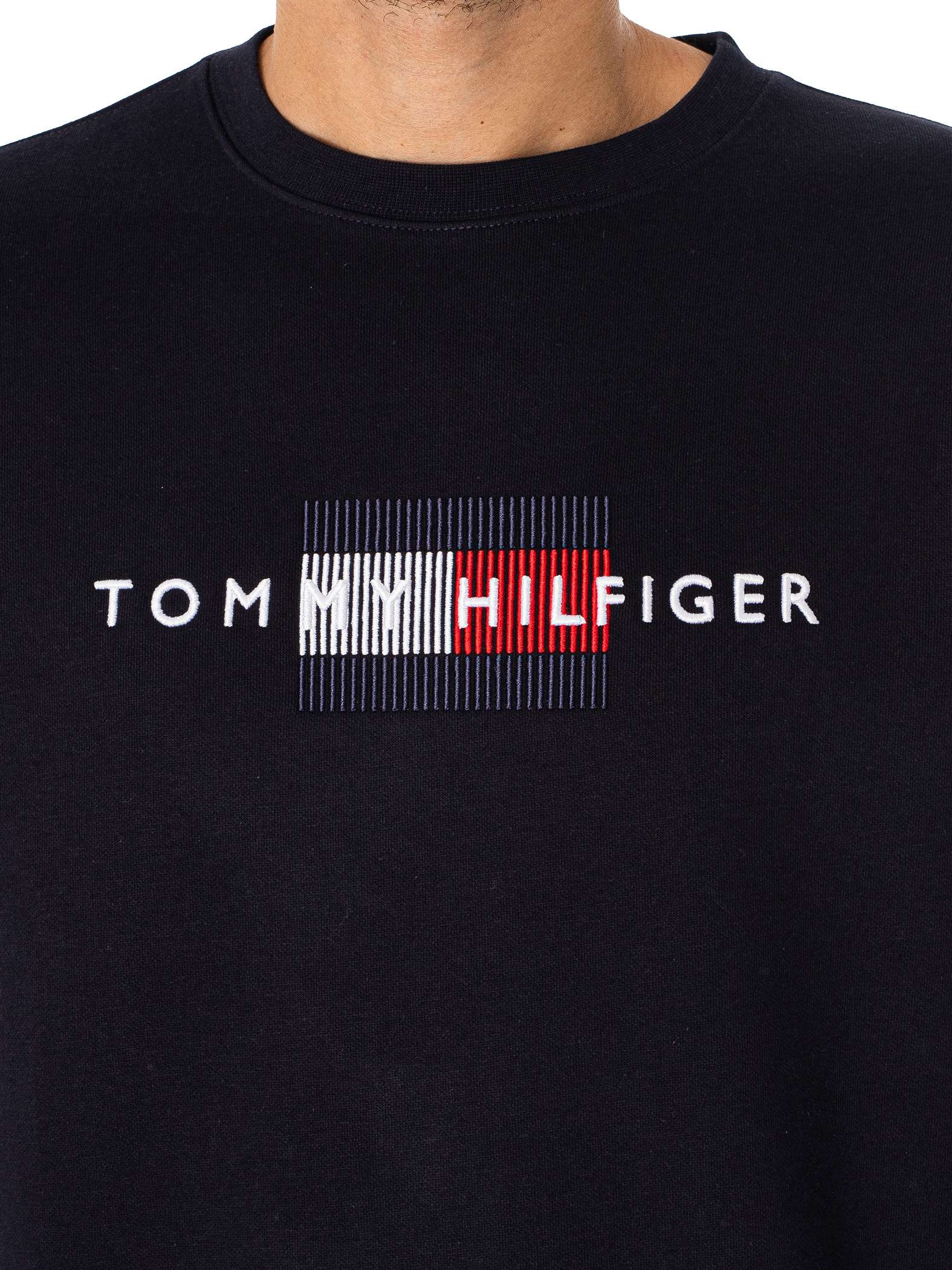 Tommy hilfiger flag embro sweatshirt - Image 2