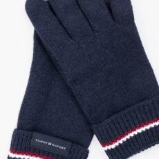 Tommy Hilfiger Navy Corporate Knit Gloves