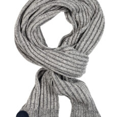 Giordano grey wool/silk mix scarf