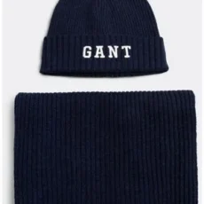 Gant marine Beanie and Scarf Pack