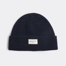 Gant Evening Blue Wool knit beanie