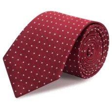 Olymp silk Red polka dot tie