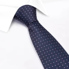 olymp silk blue polka dot tie