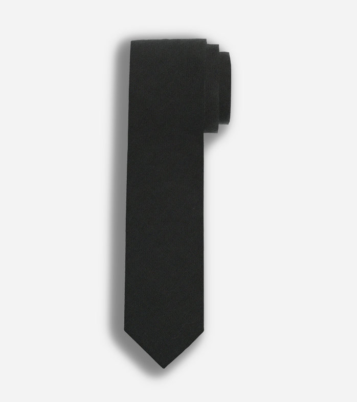 Olymp Black Silk tie