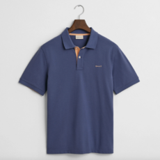 Gant contrast collar piqué polo shirt