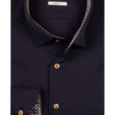 Navy Giordano Belmonte Long Sleeve Button Under