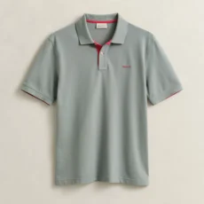 Gant contrast collar piqué polo shirt