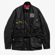 Barbour union jack waxed jacket